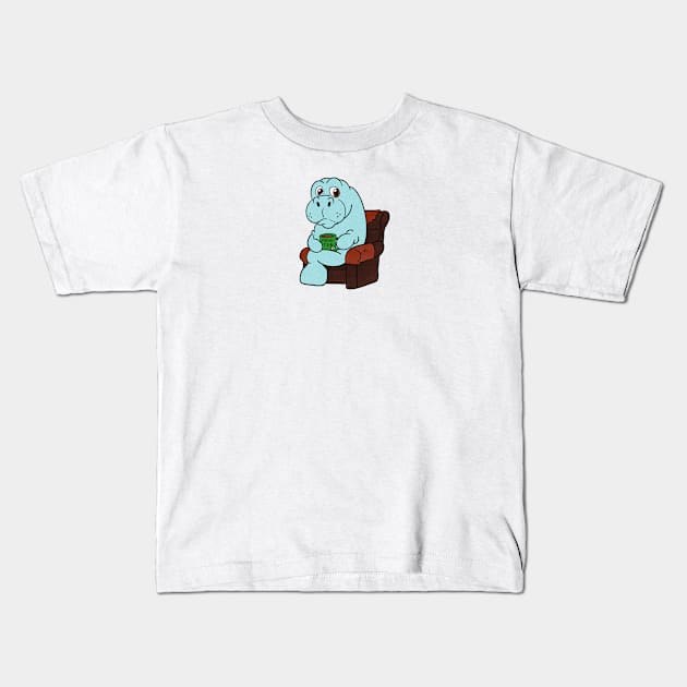 Mana-tea Kids T-Shirt by RobKingIllustration